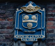 Hull's first blue plaque? On the wall of the Charterhouse.
